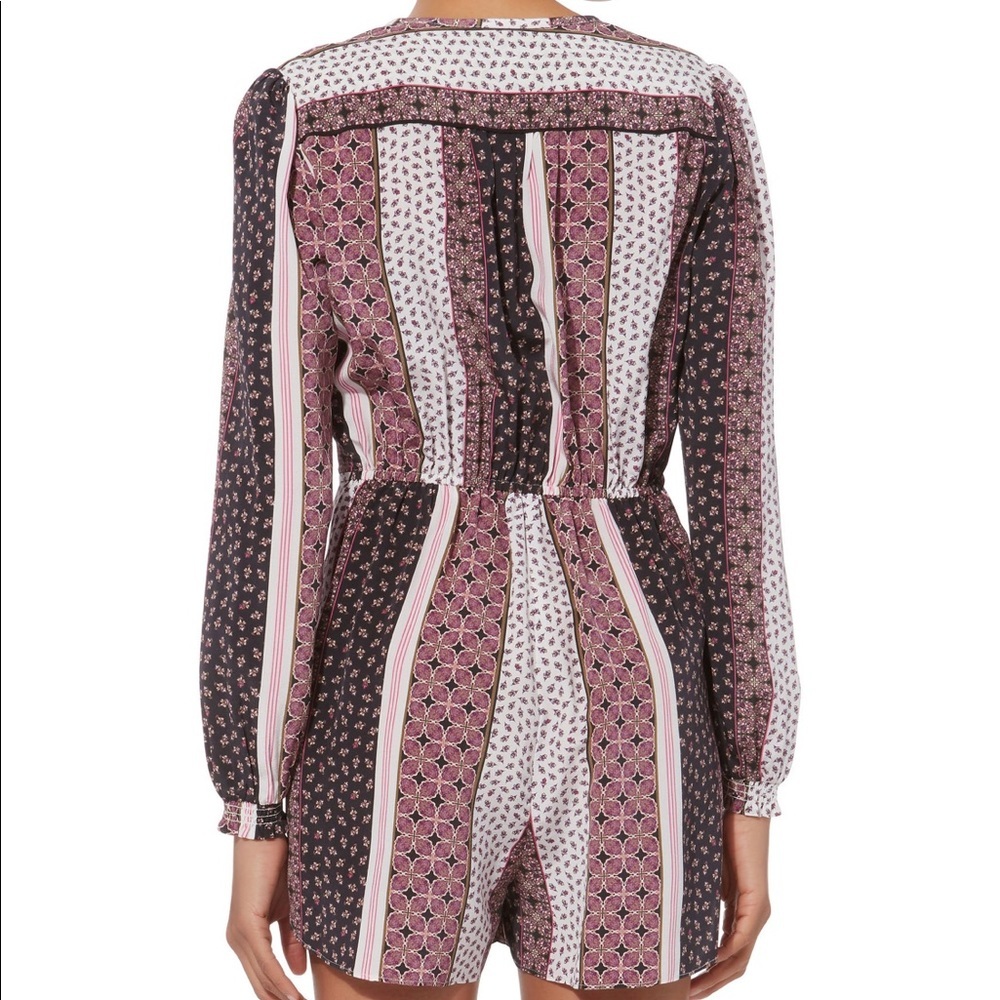 NEW • Intermix • Casene Floral Mosaic Romper Silk - Picture 3 of 5